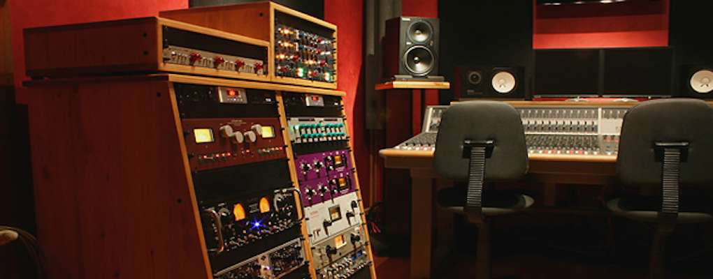 Custom installed audio rack and control system